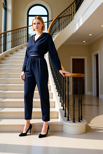 BENERLY Women's Bottom Top Relaxed Fit Hooded Tracksuit Set Functional Durabl...