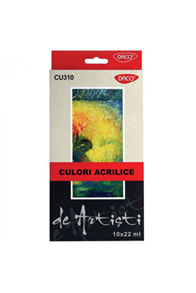 Daco Acrylic Paint Set - 10 Colors x 22 ml (CU310)