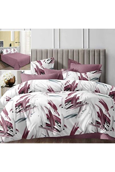 NufJoy Policoton 4-piece double bedding set Cherry Fantasy