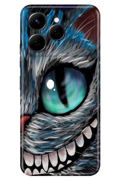 TECNO Spark 40 4g (Km5N) Case Colorful Silicone Printed Tpu Cheeky Cat