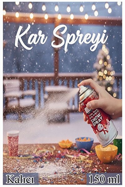 Artlantis Kar Spreyi 150 ml 1 Adet Erimeyen Kar Cama Yazılan Yılbaşı Noel Par...