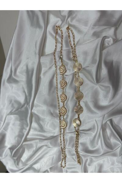 kemercim Vücut & Bel & Elbise & Pantolon & Etek Zincir Kemer Seti