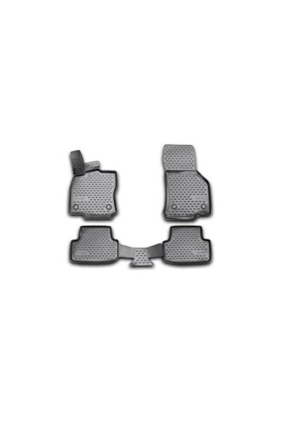 ART Set de 4 covorașe auto pentru Opel Astra G 1998-2005, tip tavă 3D din cau...