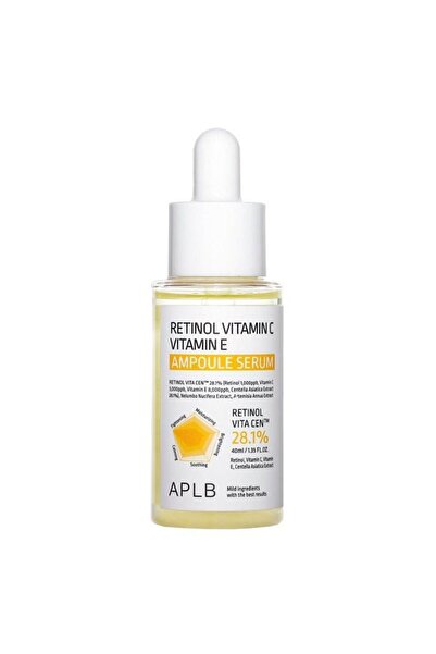 APLB RETINOL VITAMIN C VITAMIN E AMPOULE SERUM - Serum with Retinol and Vitamin C for Brightness and Fine
