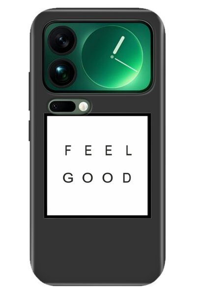 Cekuonline Xiaomi Mi 17 Pro Max Case Decorative Silicone Printed Cover Feel Good
