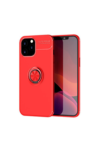 ceppark Newface iPhone 12 Pro Max Case Range Ring Silicone - Red