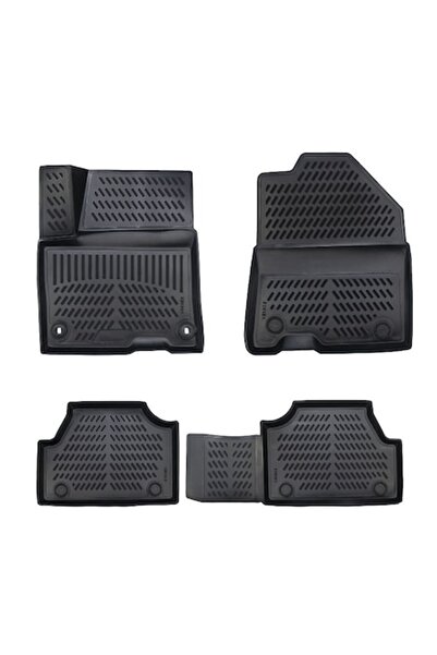 OEM Set de 4 covorașe auto pentru Hyundai Kona Electric (2019+), cu cleme de ...