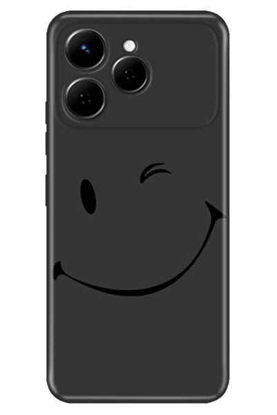 TECNO Spark 40 4G (KM5n) Kılıf Renkli Silikon Baskılı TPU Smile