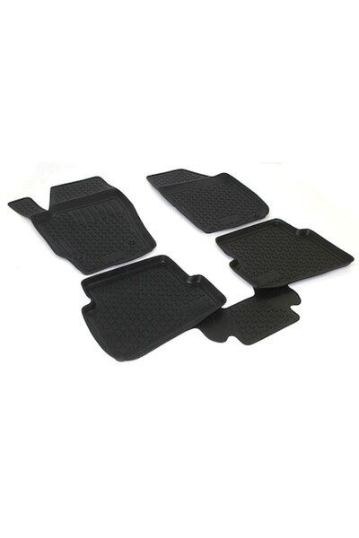 ART Set de 4 covorașe auto din cauciuc antiderapante, tip tavă, pentru SKODA ...