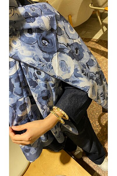 Dolce Σάλι από μπαμπού με μοτίβο λουλουδιών μπατίκ – Σάλι με μαλακό μοτίβο