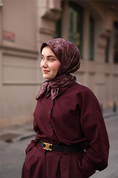 Silk Home Twill Silk Scarf Shiraz Floral Pattern 90X90