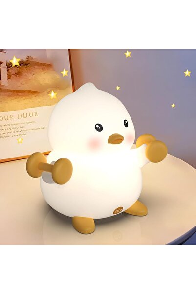 KASTWAVE ضوء ليلي للأطفال - بطة لطيفة، تحكم باللمس، مؤقت 30 دقيقة، قابل للتعت...