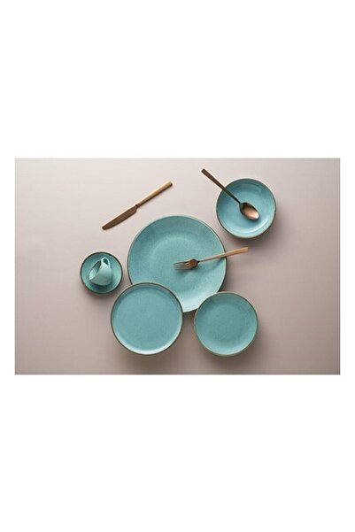 Porland 04ALM006173 Seasons 30 Parça 6 Kişilik Turkuaz Yemek Takımı