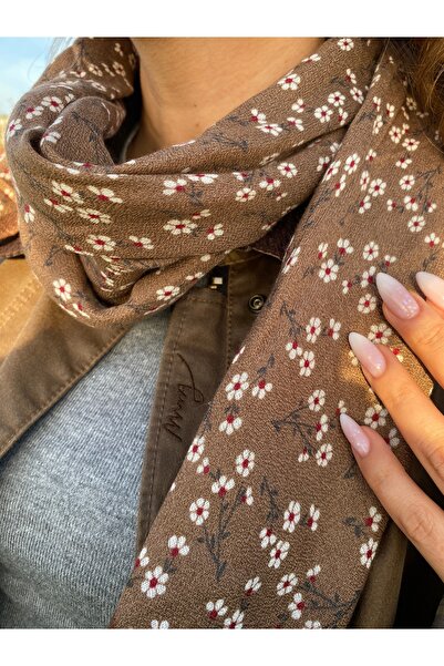 kurukafagift Shawl Scarf with Tiny Floral Pattern