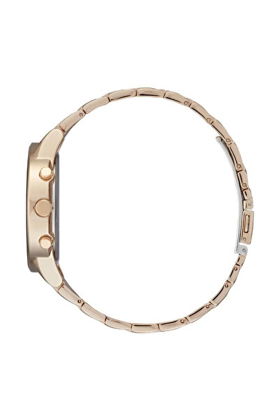 Citizen Eco-Drive Chronograph AT2243-87L Blue Dial Rose Gold-Tone Stainless Steel Women's Watch