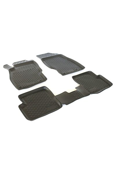 ART Set de 4 covorașe negre din cauciuc, tip tavă, antiderapante pentru OPEL ASTRA V K (2015-prezent)