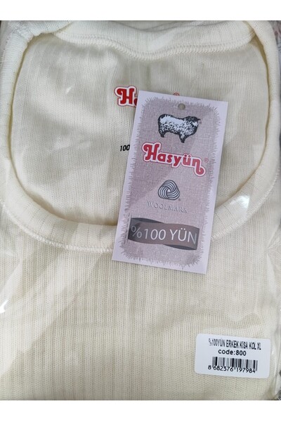 Hasyün Men's thessaloniki knitted 100% Merino Wool short sleeved Underwear