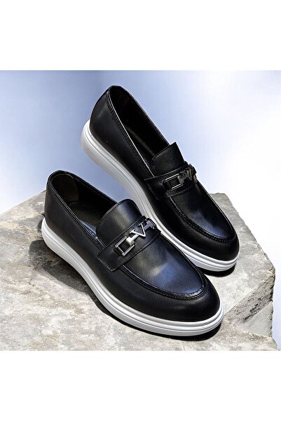 KAFKASLAR AYAKKABI Мъжки модел Оксфорд мокасини с бяла подметка и катарами, к...