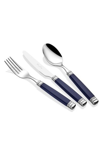 RİVADOSSİ SANDRO Rivadossi Rossini Lacivert 75 Parça Çatal Bıçak Seti