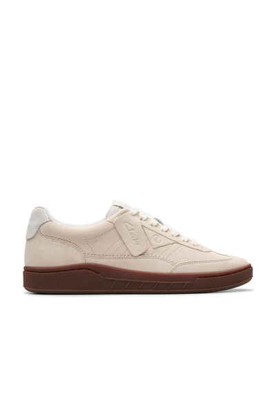 CLARKS Men's Off White Craftrally Ace Lace Up