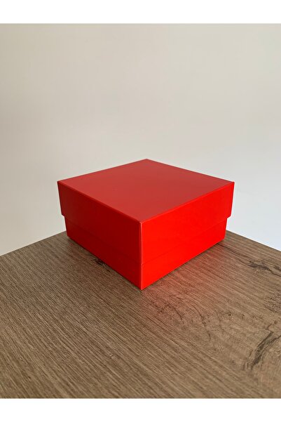 Güven Asetat Kutu Market 10x10x5 Kırmızı Komple Karton Kutu (20 adet)