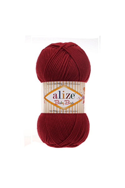Alize 5 Pieces Baby Best Anti-Pilling Bamboo Blend 390 Cherry - 100 Gr. 240 Meters.
