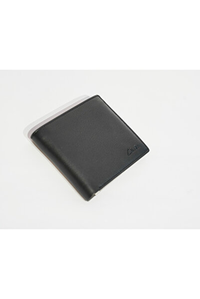 CLARKS Men's Black Weathered Pebble Slimfold Wallets