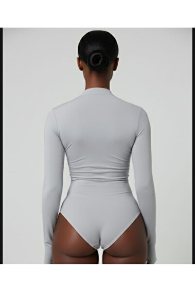 KİM Kİ O Body pentru femei, cu fermoar, amestec de poliester și spandex
