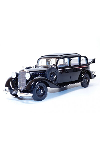 Triple9 Collection Macheta auto, Mercedes-Benz 260 D (W138) Pullman Landaulet Open Rear Roof Black 1936 1:18