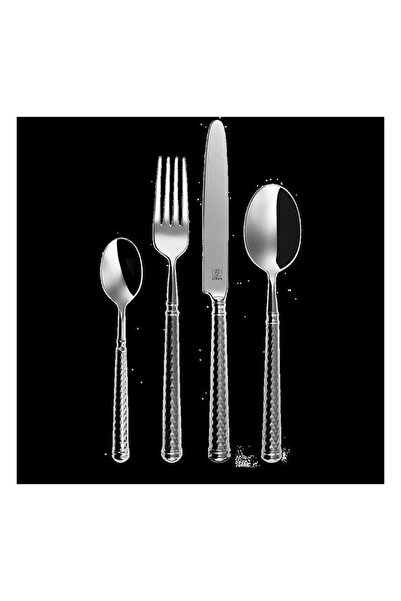 Genel Markalar Rivadossi Cubism Paslanmaz Çelik 84 Parça Çatal Bıçak Seti