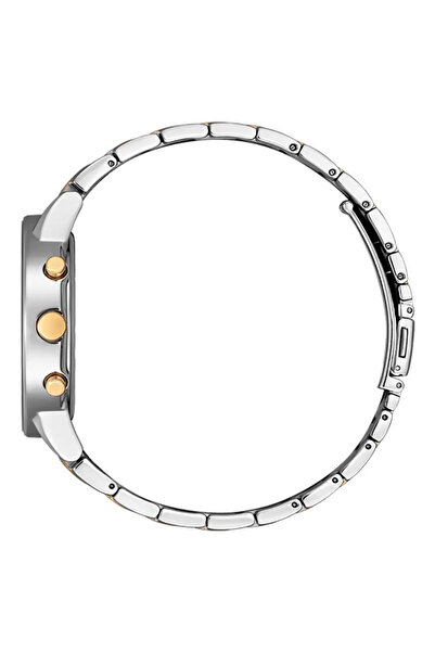 Citizen Eco-Drive Chronograph AT2244-84L Blue Dial Two-Tone Stainless Steel Women's Watch