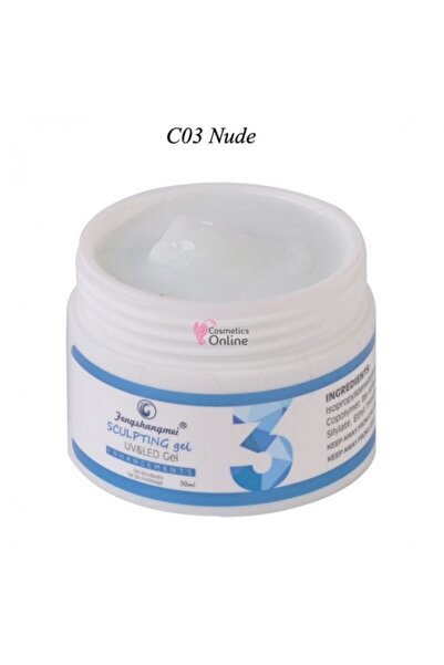 FSM Gel UV / LED Sculpting Gel de constructie, 15ml - 03 Alb Laptos (Milky White)