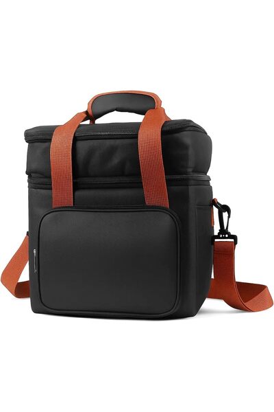 Baytion Insulated Lunch Bag for Women & Men, 12L Leakproof Double-Deck Cooler Bag