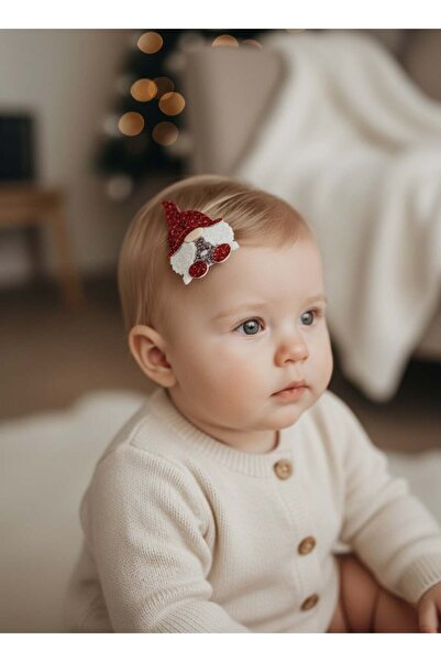 COLORFULLCLİPS Cüce Yılbaşı Az Saçlı Bebek Tokası