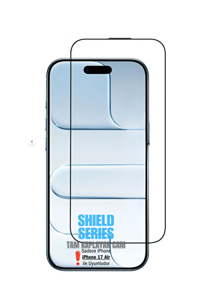 Evax Shield Series 6D Full 9H Tempered Esd Anti-Static Hd+ Glass Screen Protector Compatible with iPhone 17 Air