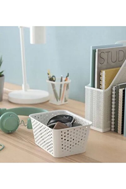 IKEA Plogsvang White Storage Basket 15X20X10 cm – Closet Organizer