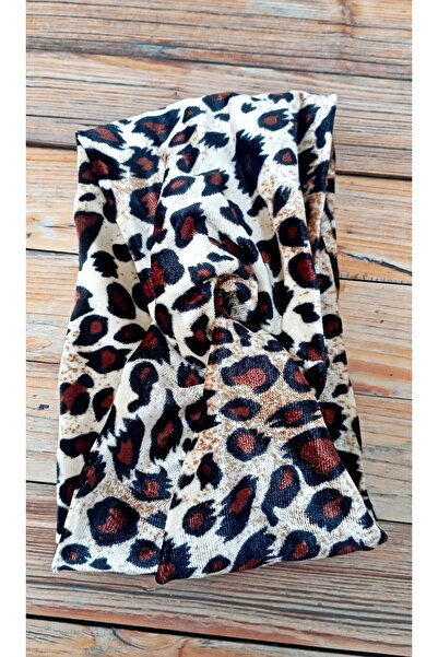 Mufincollection Leopard Patterned Soft Fabric Women's Headband – Stylish and Flexible Model