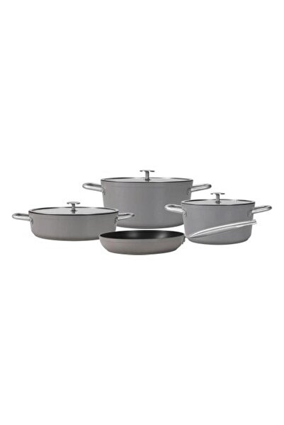 Porland Valos Gri Tencere Takımı 7 Parça