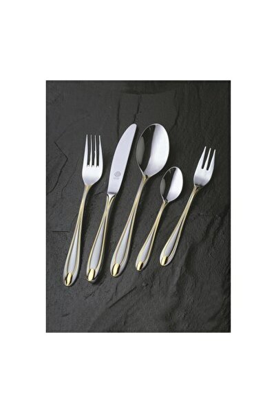 ggs solingen Monika Mat Altın Solingen 96 Parça Kutulu Çatal Kaşık Bıçak Seti