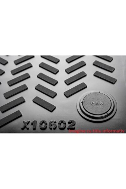 OEM Set de 4 covorașe 8D pentru Seat Leon I (2000-2005) cu cleme de fixare pe podea, cauciuc impermeabil