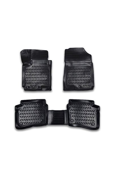 OEM Set de 4 covorașe tip tavă pentru Volkswagen Golf V (2004-2008) cu cleme de podea