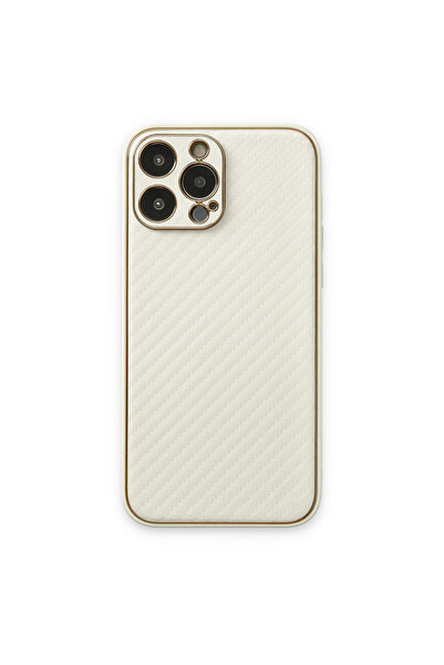 ceppark Newface iPhone 13 Pro Max Case Coco Carbon Silicone - White