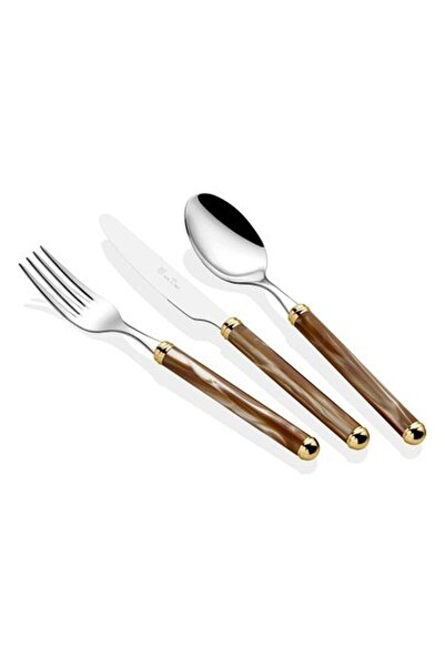 RİVADOSSİ SANDRO Rivadossi Rodi Ring Şampanya 75 Parça Çatal Bıçak Seti