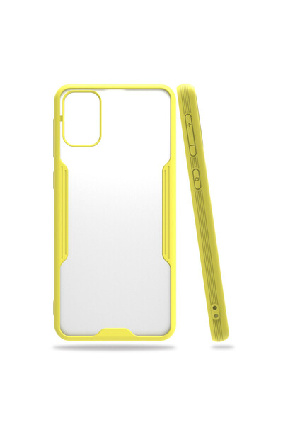 ceppark نيوفيس حافظة سامسونج جالاكسي M31 سيليكون بلاتينيوم - أصفر