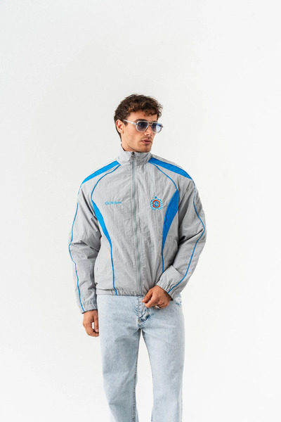 go gang own Nightrun Paraşüt Kumaş Fermuarlı Vintage Rüzgarlık Mont