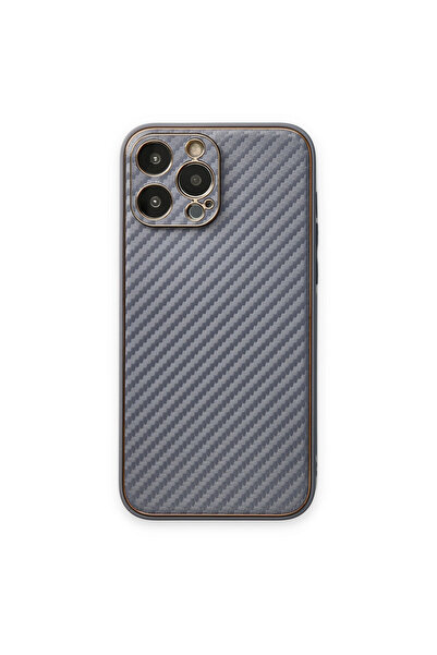 ceppark Newface iPhone 13 Pro Max Case Coco Carbon Silicone - Gray