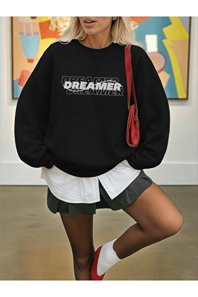 ArtYus Tricou unisex cu mânecă lungă DREAMER Transfer cu imprimeu Mărime mare...