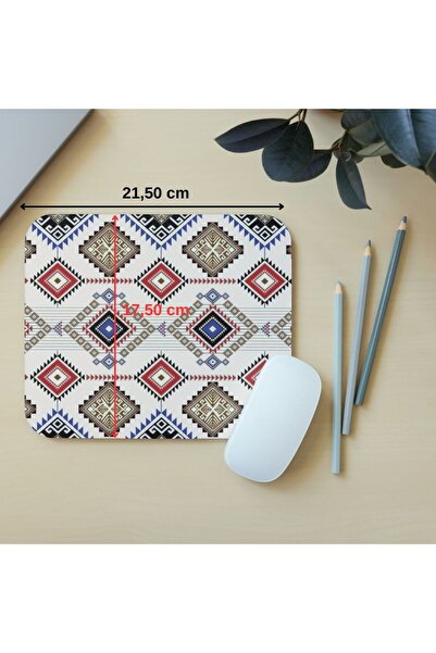 riyaz Carpet Motif Pattern 8 - Rectangular Mouse Pad, 17.5 cm X 19.50 cm