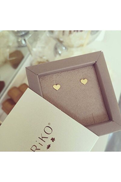 iNGRiKO 14K yellow gold earrings with hearts