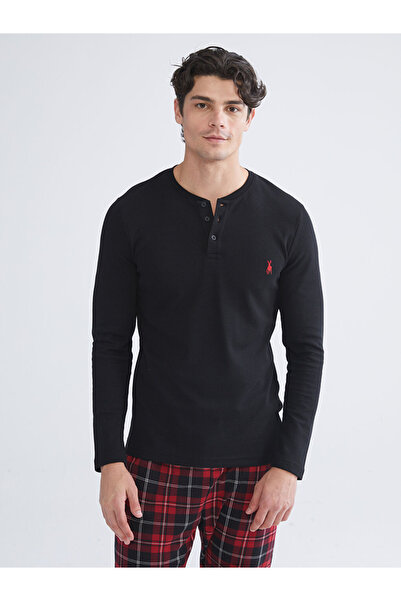 LC Waikiki Red Standard Fit Men's Pajama Set